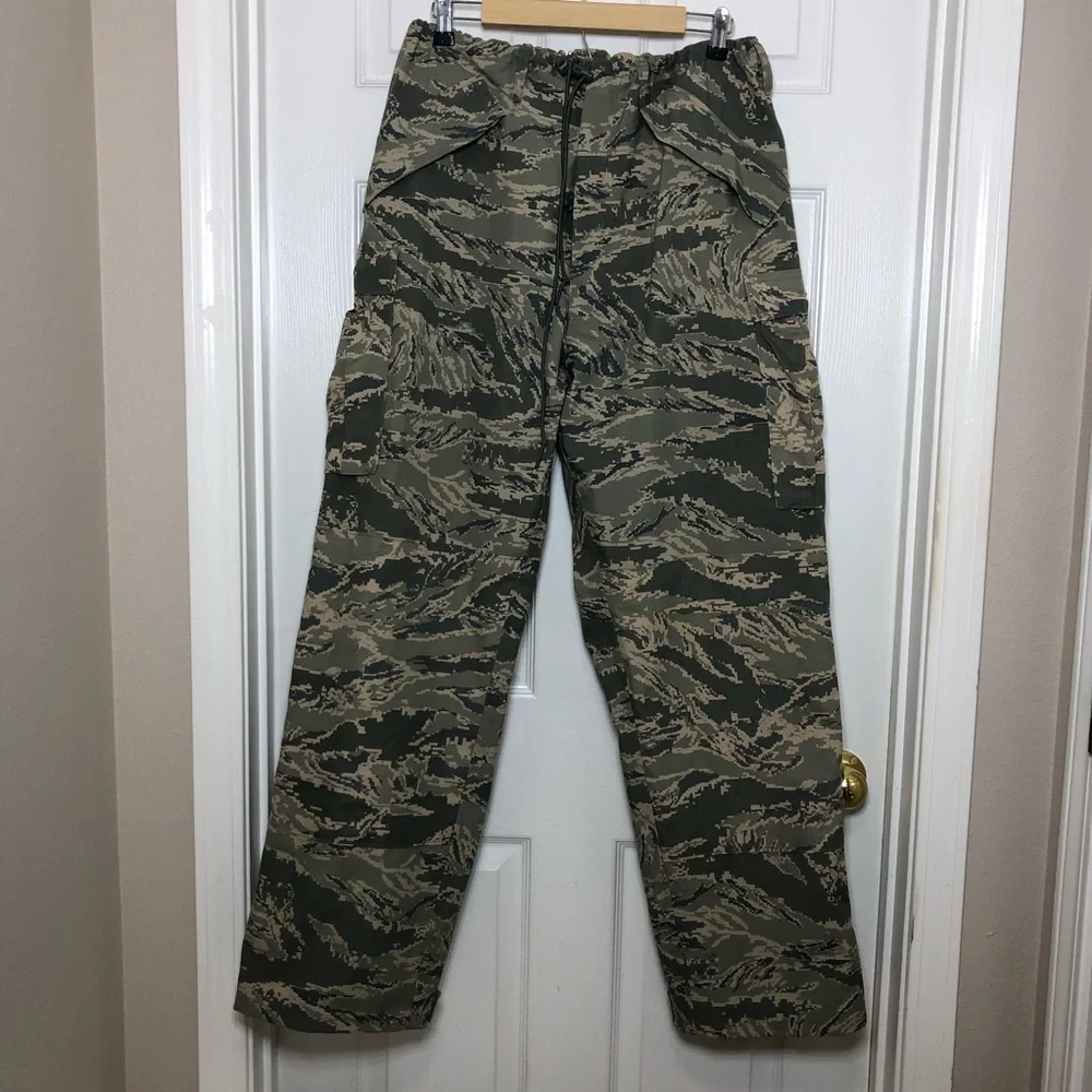 US Air Force Goretex Water Wind Proof Digital Tiger Stripe Camouflage Trousers L